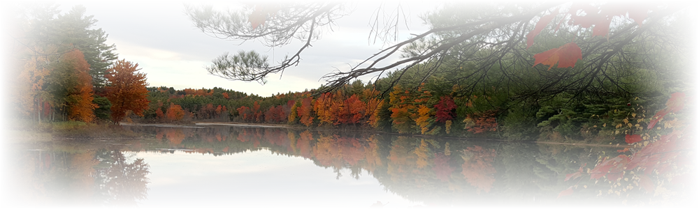 New Hampshire lake in autumn